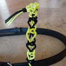Frontal tressée noir & jaune 34 cm (neuf) occasion