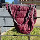 Sac / housse de selle mixte bordeaux et grise occasion