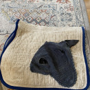 Ensemble tapis & bonnet Anna Scarpati gris occasion