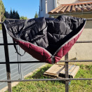 Sac / housse de selle mixte bordeaux et grise occasion