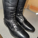 Bottes équitation HKM cuir noir (39) occasion