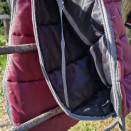 Sac / housse de selle mixte bordeaux et grise occasion