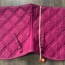 Tapis de selle HKM rose framboise shetland occasion