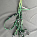 Filet / bride Norton synthétique vert (cheval) occasion