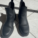 Boots Sellerie Baude cuir noir  (39) occasion