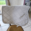 Tapis de selle Equithème blanc (poney) occasion