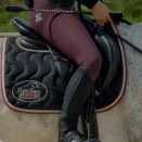 Tapis de selle Jump'in noir et bordeaux (cheval) occasion