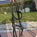 Filet cuir noir + rênes (cheval) occasion