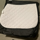 Tapis de selle Equithème blanc occasion