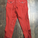 Pantalon Equithème rouge 10 ans occasion