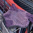 Bonnet violet cheval avec perle fait main occasion