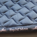 Tapis de selle Equithème bleu (cheval) occasion Tapis de selle Equithème bleu (cheval) occasion