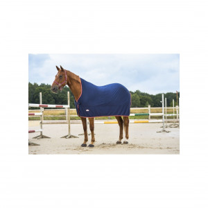 Couverture séchante Equithème Microfleece bleu 150 cm (neuf) occasion