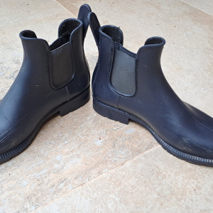 Boots équitation Fouganza bleu T33 occasion