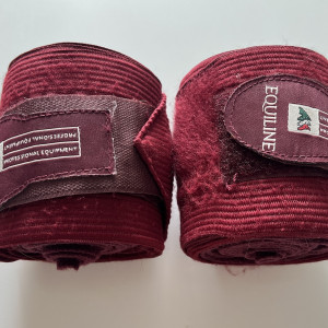 Bandes de travail Equiline rouge *2 (cheval) occasion