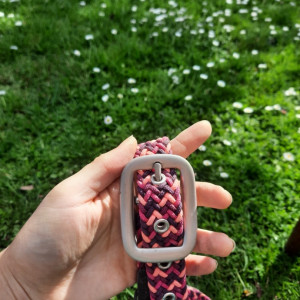 Licol Fouganza tressé rose (cob) occasion