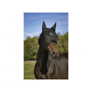 Masque anti-mouches equithème mesh noir (cheval de trait) neuf occasion