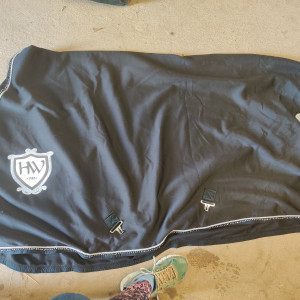 Couverture Horseware Rambo noir 145 cm (neuf) occasion