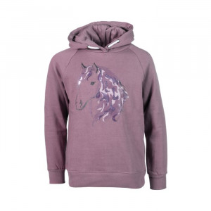 Sweat HKM Alva mauve (4 ans) neuf occasion