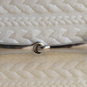 Mors simple deux anneaux inox 145 mm occasion