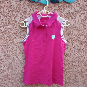 Polo Equithème rose (S) neuf occasion
