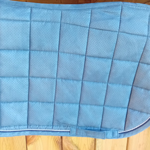 Tapis de selle Equitheme suede bleu occasion