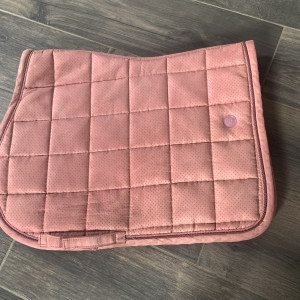 Tapis de selle Equithème rose poudré occasion