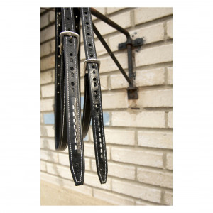 Etrivières Penelope point sellier noir 137 cm (neuf) occasion