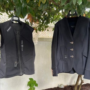 Gilet airbag Horse Pilot (M) & veste concours Horse Pilot (40) occasion