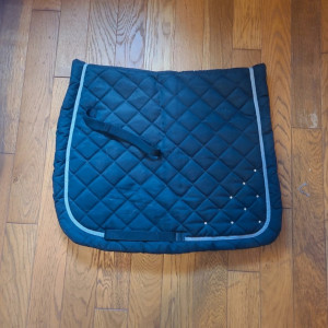 Tapis de selle Equithème noir (cheval) occasion