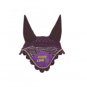 Bonnet chasse-mouches Equi-kids pony love violet (poney) neuf occasion