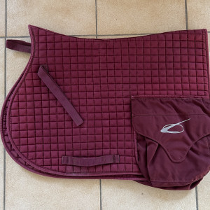 Tapis de selle Lami-Cell rouge (cheval) occasion