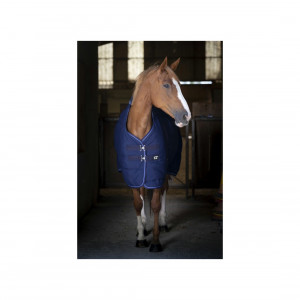 Couverture d'écurie Equithème bleu 145 cm (neuf) occasion