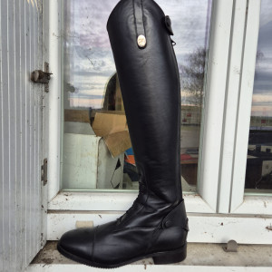 Bottes équitation Rectiligne cuir noir (41) neuf occasion