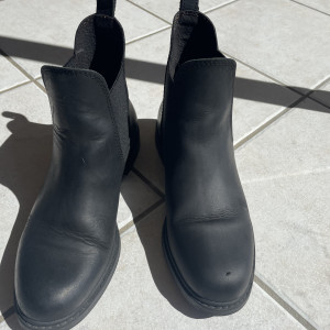 Boots Sellerie Baude cuir noir  (39) occasion