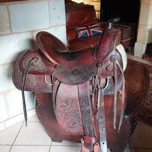 Selle western type ranch 15,5 pouces occasion