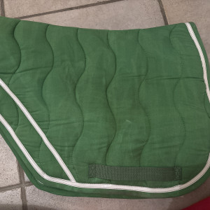 Tapis de selle Equithème vert coupé (poney) occasion