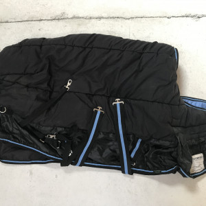 Couverture Equitheme Imperméable noir 130 cm occasion