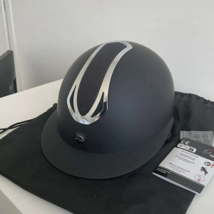 Casque équitation HKM noir (61-63) neuf occasion