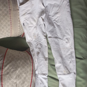 Pantalon équitation Fouganza blanc (38) occasion