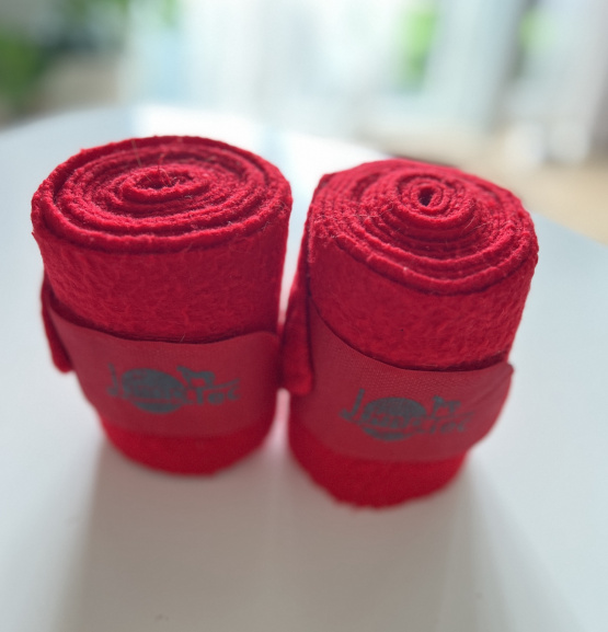 Bandes polo Jumptec rouge *2 (poney) occasion