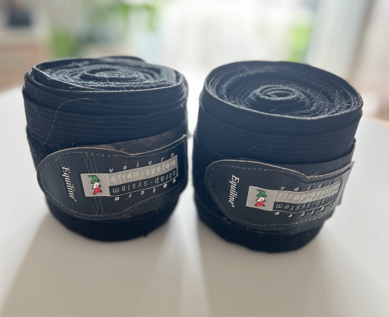 Bandes de travail Equiline noir *2 (cheval) occasion