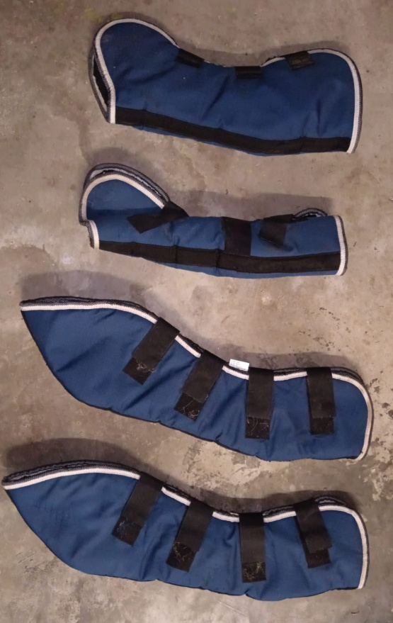 Guêtres de transport pour cheval *4 bleu (cheval) occasion