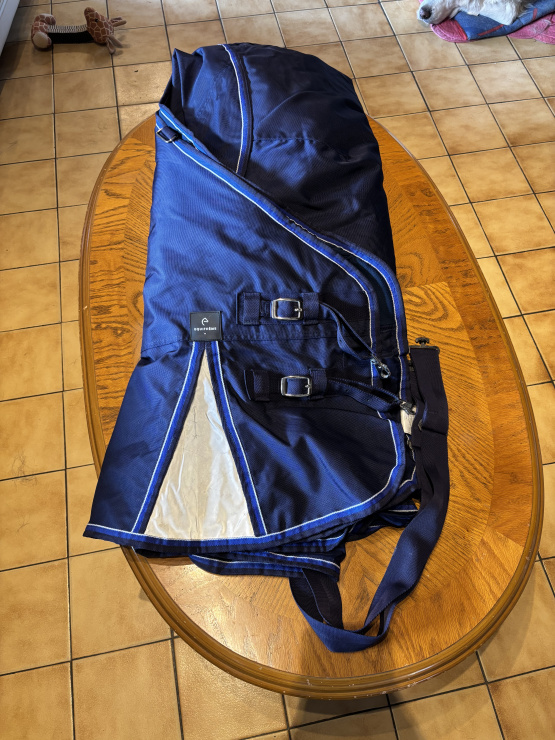 Couverture Equitheme bleu 155 cm occasion