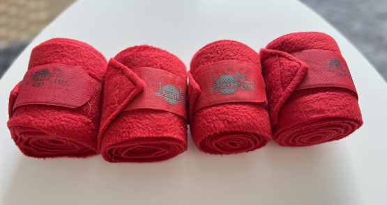 Bandes polo Jumptec rouge *4 (cheval) occasion