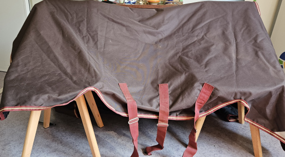 Couverture & couvre cou Horseware Amigo marron 100g 145 cm (neuf) occasion