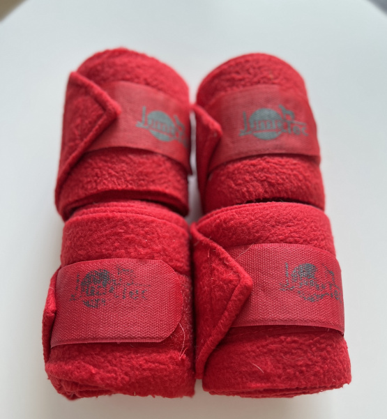 Bandes polo Jumptec rouge *4 (cheval) occasion