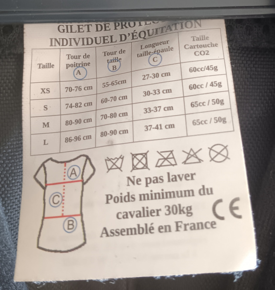 Gilet airbag Debon’r (S) occasion