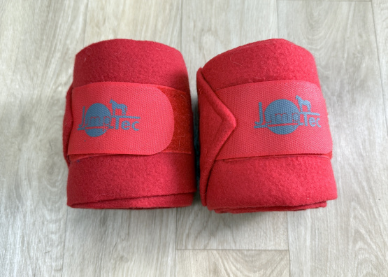 Bandes de polo Jumptec rouge *2 (cheval) occasion