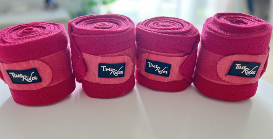 Bande polo Time Rider rose *4 (cheval) occasion